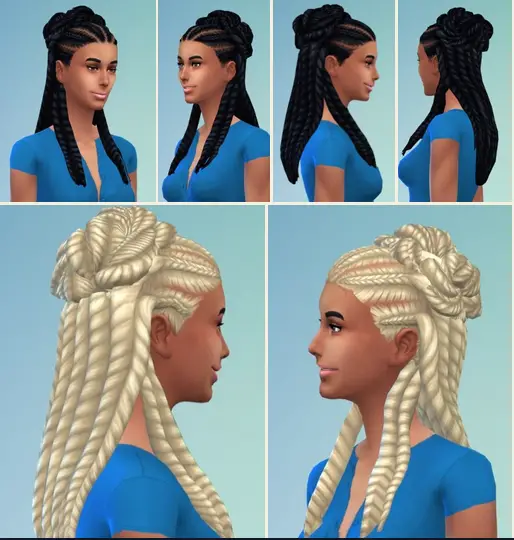 Birksches sims blog: Alina Dreads for Sims 4