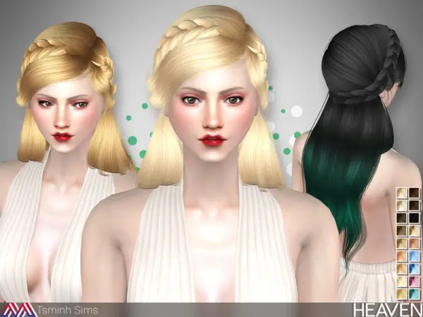 The Sims Resource: Heaven Hair 33 by Tsminhsims for Sims 4