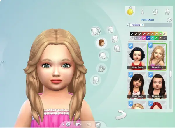 Mystufforigin: Valentine Gift hair for toddlers for Sims 4