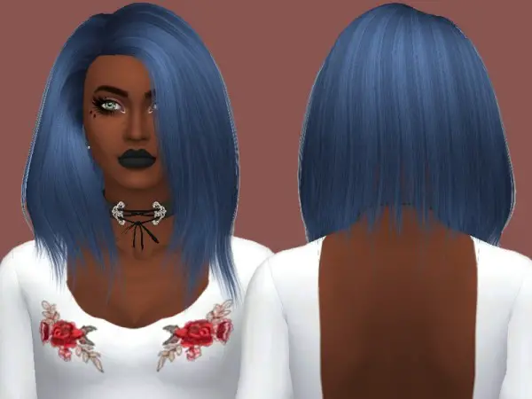 The Sims Resource: Ade Darma`s Kayla Alpha Edit hair by Rebellesims for Sims 4