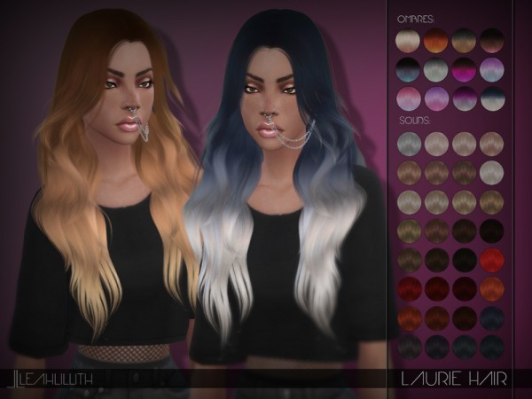 The Sims Resource: Laurie Hair by LeahLillith for Sims 4