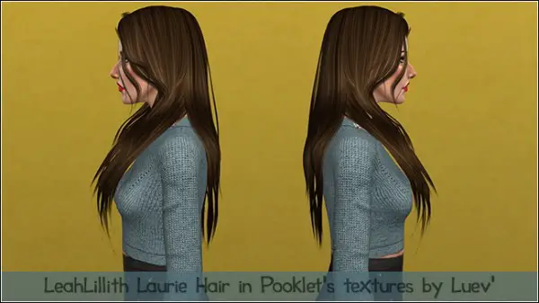 Mertiuza: LeahLillith`s Laurie hair retextured for Sims 4