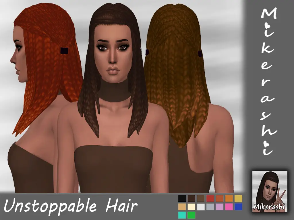 Mikerashi: Unstoppable Hair - Sims 4 Hairs