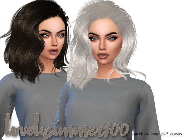 The Sims Resource: Sintikila`s Queen hair recolored by xLovelysimmer100x for Sims 4