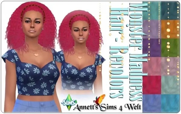 Annett`s Sims 4 Welt: Monster Madness Hair Recolors for Sims 4