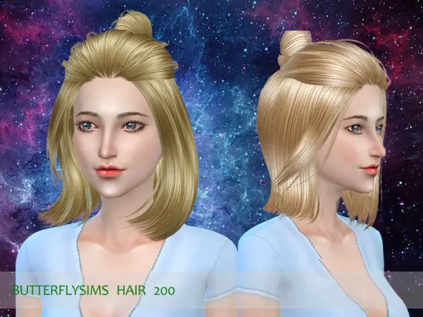 Butterflysims: Hair 200 for Sims 4