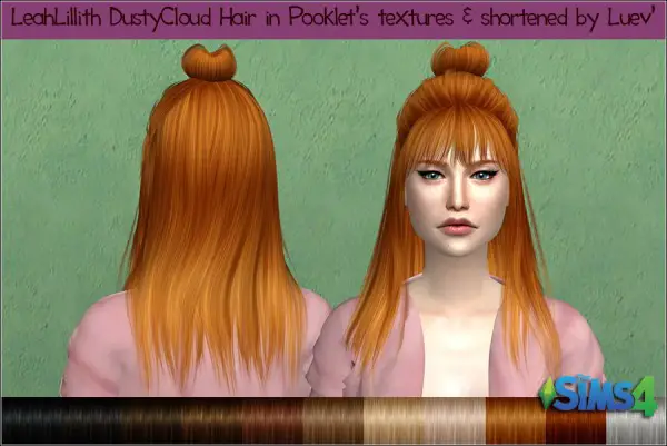 Mertiuza: Leahlillith`s Dusty Cloud hair retextured for Sims 4