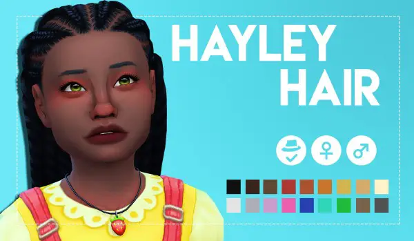 Simsworkshop: Hayley Hair 2.0 for Sims 4