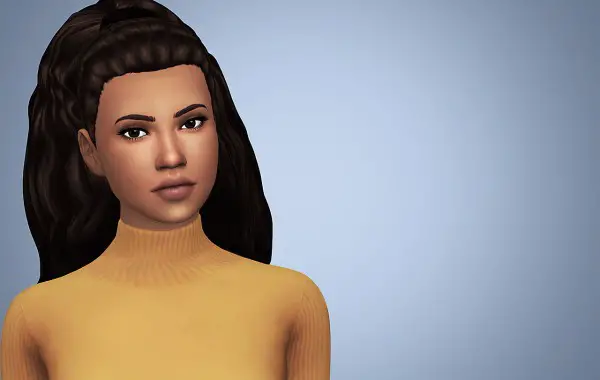 Littlecrisp: Leeleesims1′s And Peggy Ponytail hair retextured for Sims 4