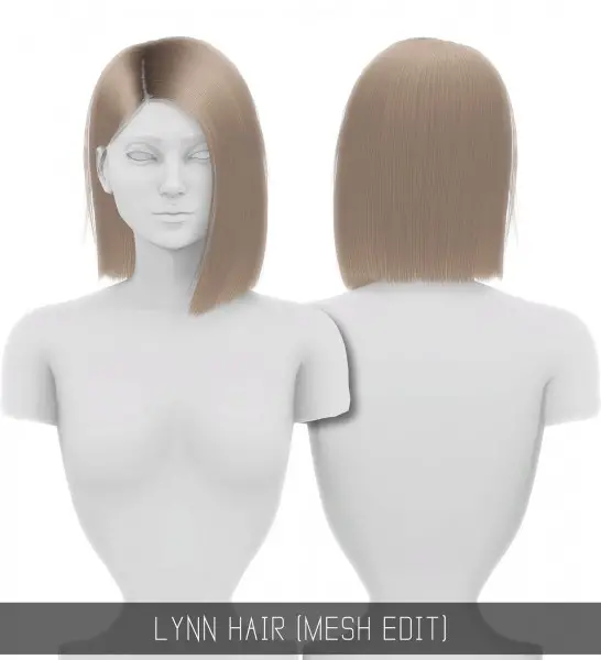 Simpliciaty: Lynn hair for Sims 4