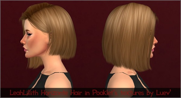 Mertiuza: Leahlillith`s Horizonte hair retextured for Sims 4