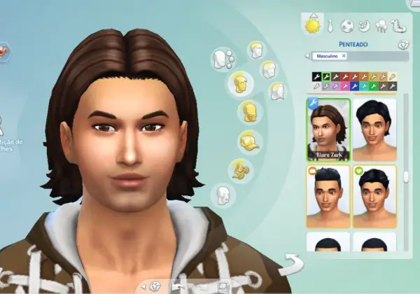 Mystufforigin: James hair for Sims 4