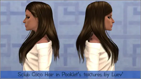 Mertiuza: S club Coco hair retextured for Sims 4