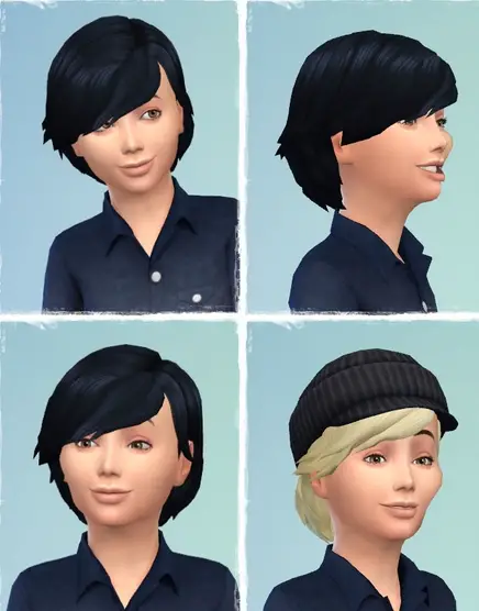 Birksches sims blog: Boy’s Side Play Hair for Sims 4