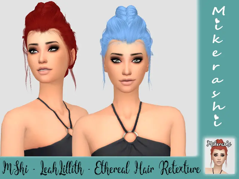 The Sims Resource Leahlillith`s Ethereal Hair Retextured By Mikerashi