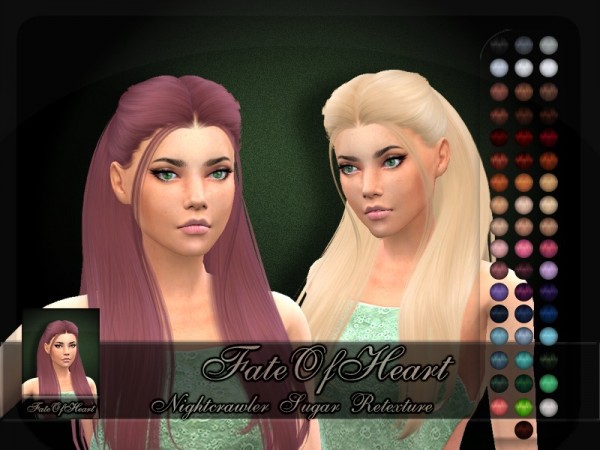 The Sims Resource: Nightcrawler`s Sugar Retextured by FateOfHeart   for Sims 4
