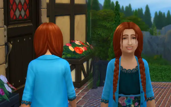 Mystufforigin: Maddison Hair for Girls for Sims 4