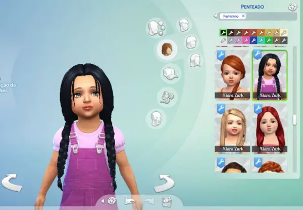 Mystufforigin: Maddison Hairs for Toddlers for Sims 4