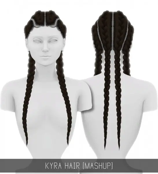 Simpliciaty: Kyra hair for Sims 4