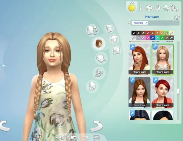 Mystufforigin: Maddison Hair for Girls for Sims 4