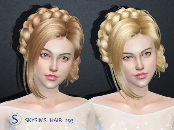 Butterflysims: Skysims Hair 293 for Sims 4
