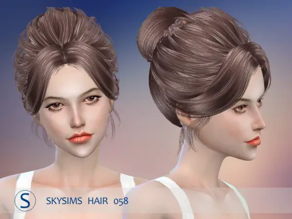 Butterflysims: Skysims hair 058 for Sims 4