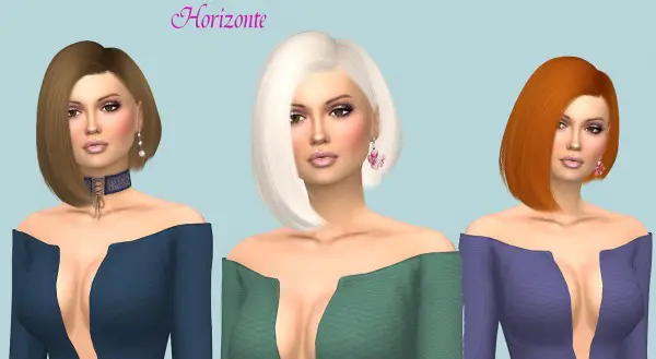 Sims Fun Stuff: Leahlillith`s Horizonte hair retextured for Sims 4