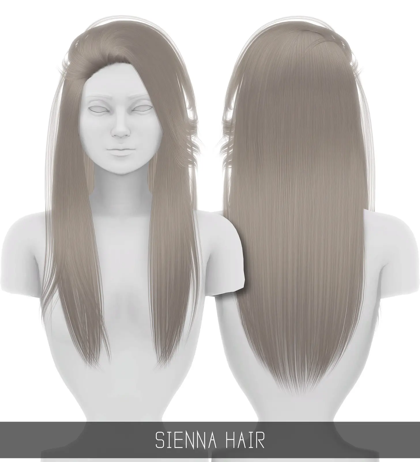 Simpliciaty: Sienna hair ~ Sims 4 Hairs