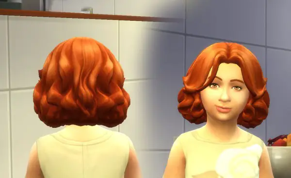 Mystufforigin: Jacqueline Hair for Girls for Sims 4