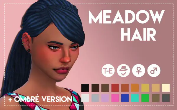 Simsworkshop: Meadow Hair by Weepingsimmer for Sims 4