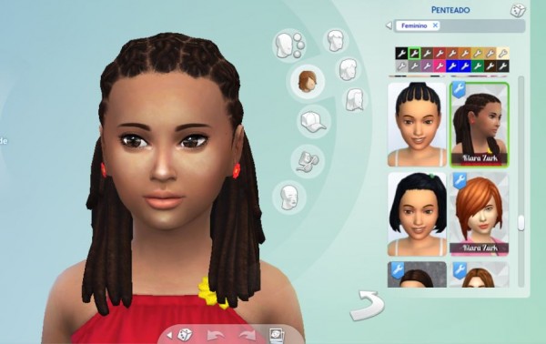 Mystufforigin: Box Braid Half Tied Conversion for Sims 4