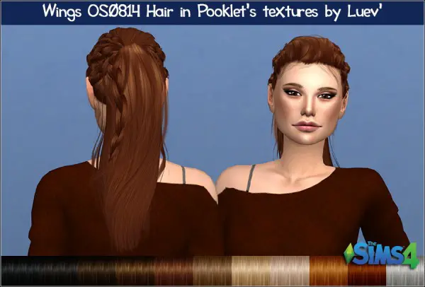 Mertiuza: Wings  OS0814 hair retextured for Sims 4