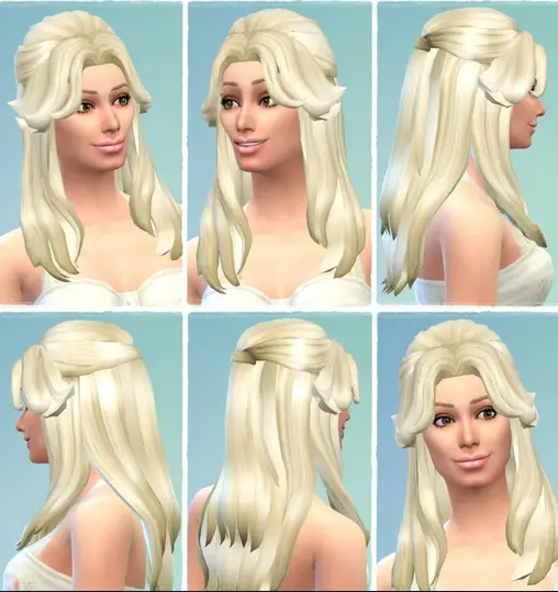 Birksches sims blog: Hannah hair for Sims 4