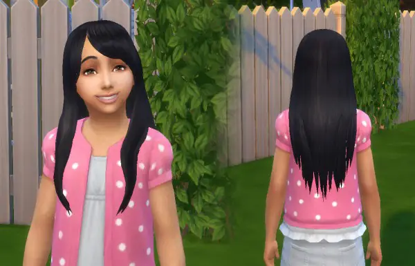 Mystufforigin: Diana Hair for girls for Sims 4