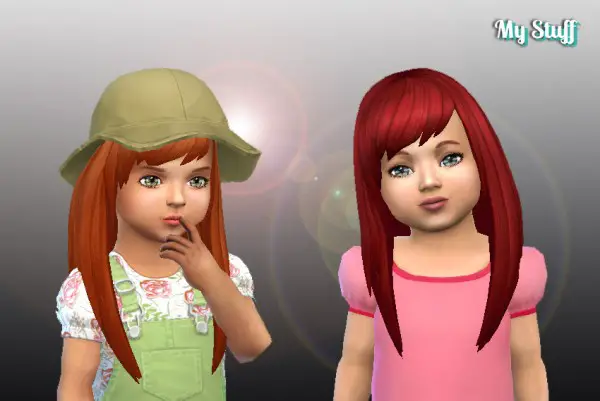 Mystufforigin: Helena Hair for Toddlers for Sims 4