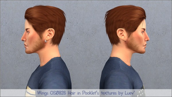 Mertiuza: Wings OS0826 hair retextured for Sims 4