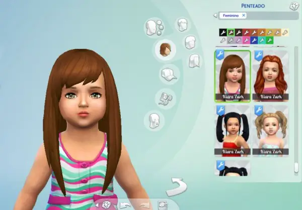 Mystufforigin: Helena Hair for Toddlers for Sims 4