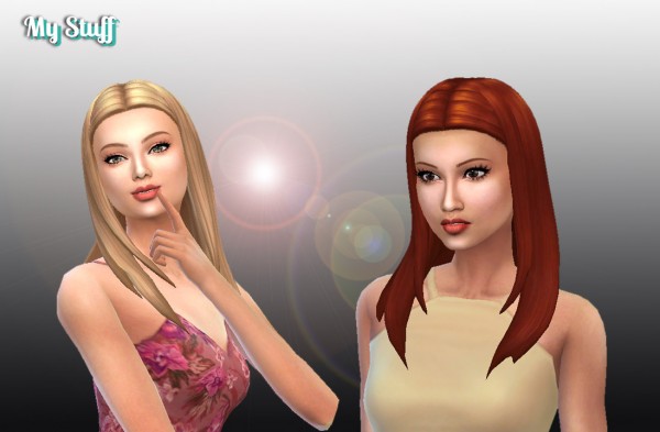 Mystufforigin: Rebecca hair retextured for Sims 4