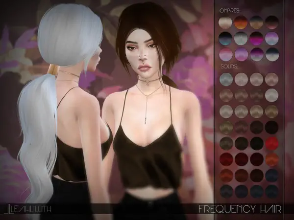 The Sims Resource: Frequency Hair by LeahLillith for Sims 4