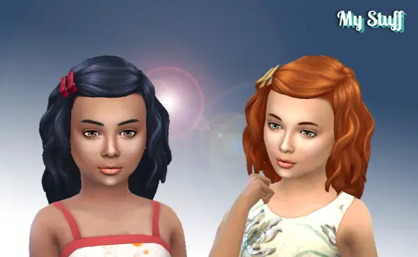 Mystufforigin: Lara hair retextured for Sims 4
