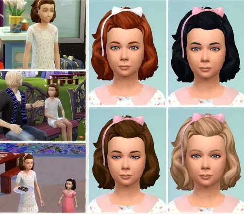 Birksches sims blog: Girl’s Birthday Hair for Sims 4