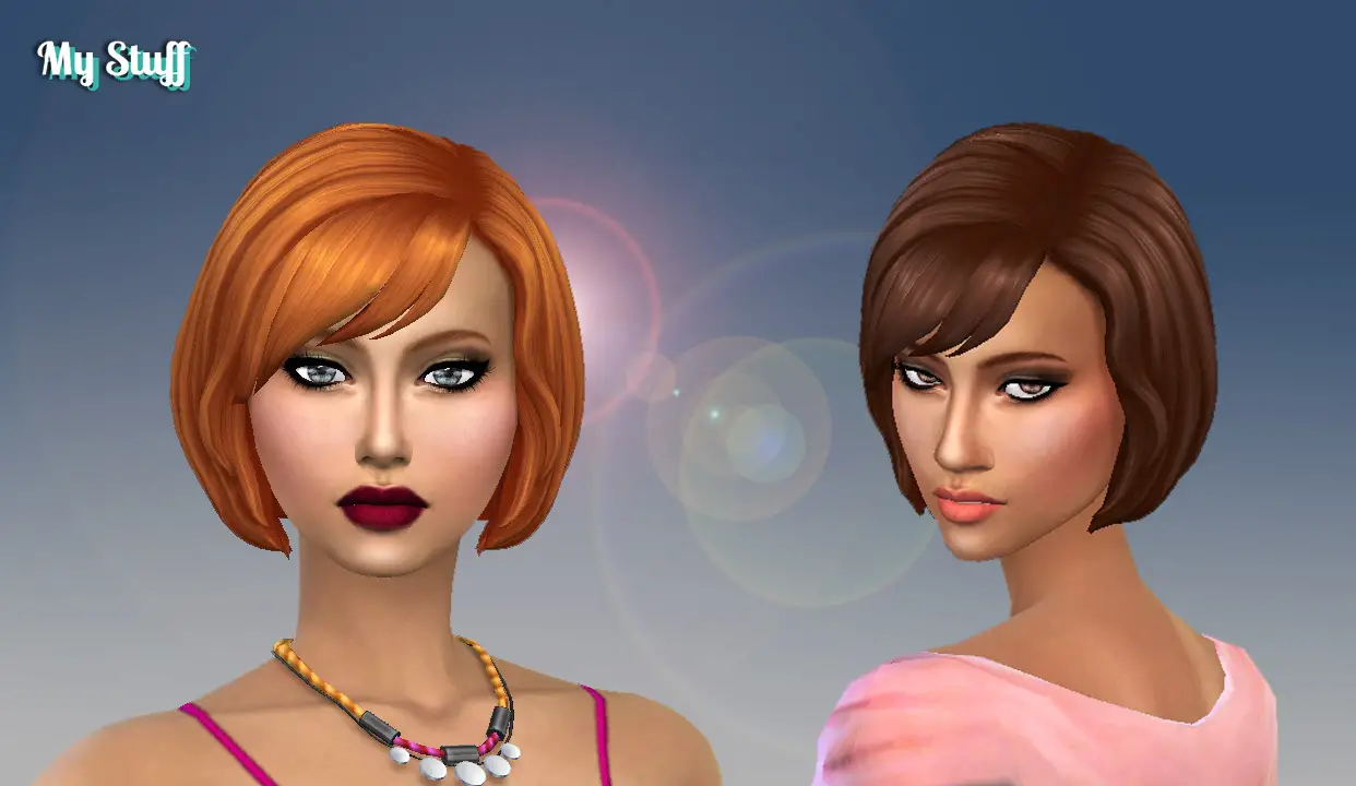 Mystufforigin Thelma Hair Retextured Sims 4 Hairs 370