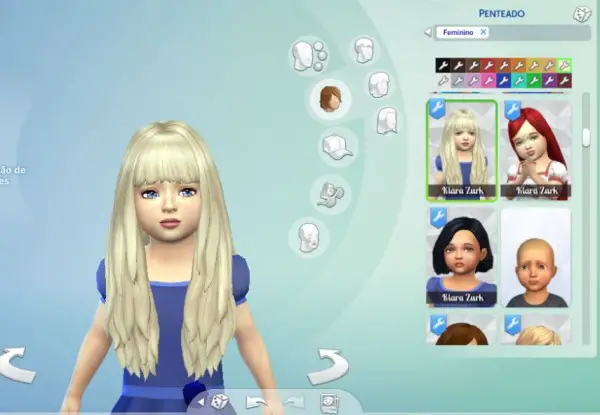Mystufforigin: Long NO Dipped Color for Toddlers for Sims 4