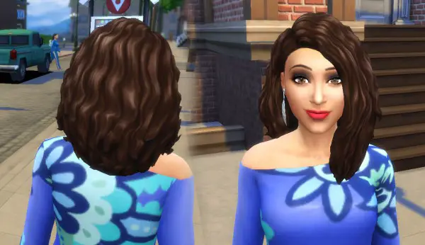 Mystufforigin: Scarlett Hair retextured for Sims 4