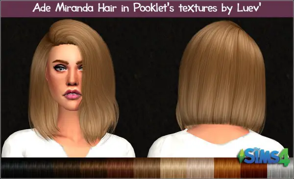 Mertiuza: Ade darma`s Miranda hair retextured for Sims 4