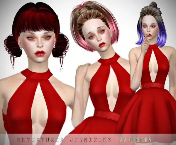 Jenni Sims: Butterfly`s Skysims 109 and119 Hairs retextures for Sims 4