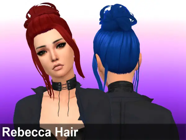 Mikerashi: Rebecca Hair for Sims 4