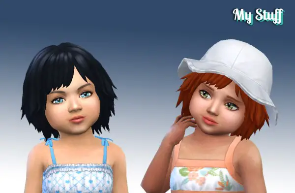 Mystufforigin: Bumbling Hair for Toddlers for Sims 4