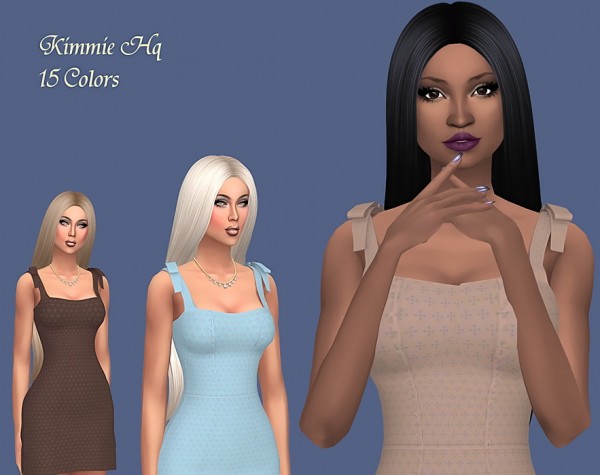 Sims Fun Stuff: Nightcrawler`s Kimmie Hair retextured for Sims 4