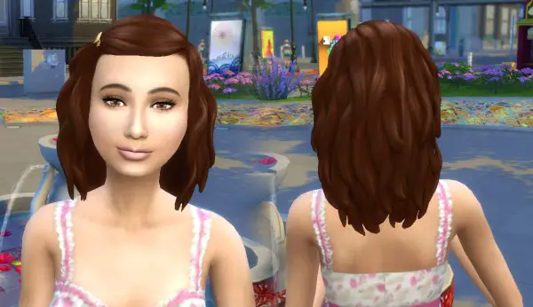 Mystufforigin: Lara hair retextured for Sims 4